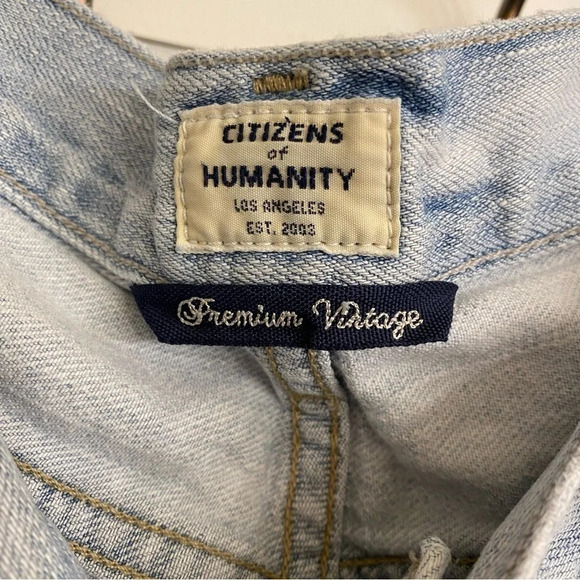 Citizens Of Humanity Cora Crop Relaxed Shadow Inseam Jeans Waist 27 Womens Small - Picture 10 of 16